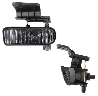 Smoked for 99-02 Chevy Silverado 00-06 Suburban Tahoe Smoke Fog Lights + Bulbs