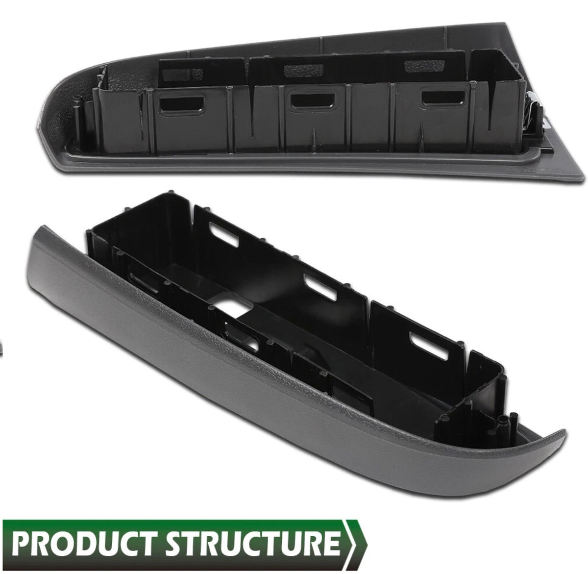 Front Window Switch Bezel Set Gray Fit For 03-07 Chevy Silverado GMC Sierra