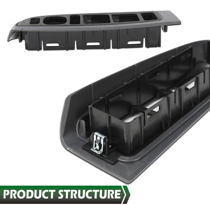 Front Window Switch Bezel Set Gray Fit For 03-07 Chevy Silverado GMC Sierra