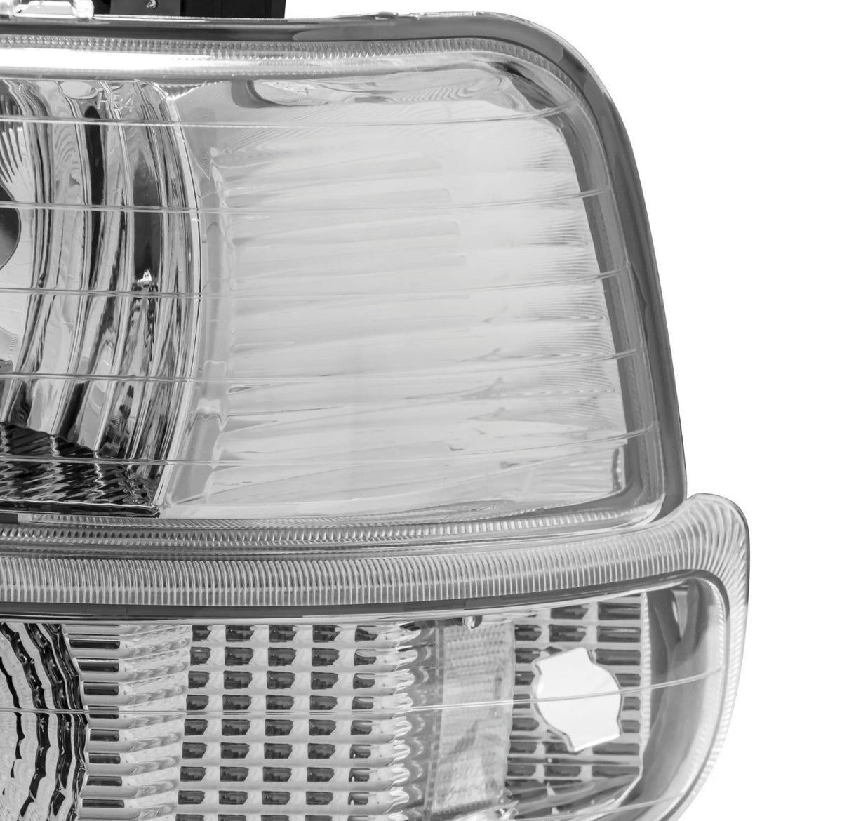 Clear lens+Chrome housing+Clear corner Fit For 1999-2002 Chevy Silverado 2000-2006 Tahoe Suburban 1500