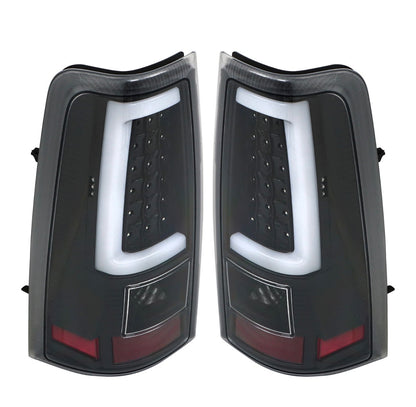 Black LED Tail Lights Fits 2003-2006 Chevy Silverado GMC Sierra 1500 2500HD 3500
