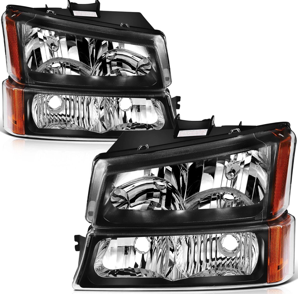 For 2003-2006 Chevy Silverado Avalanche 1500 2500 w/Amber Headlights Assembly