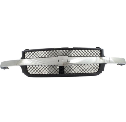 For Chevy Silverado 2500 HD/3500 Grille Assembly 2001 2002 Painted Black Shell
