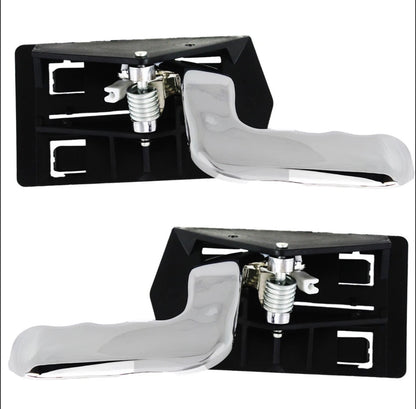 Front Interior Door Handle Set For 1999-2006 Chevrolet Silverado 1500 Chrome