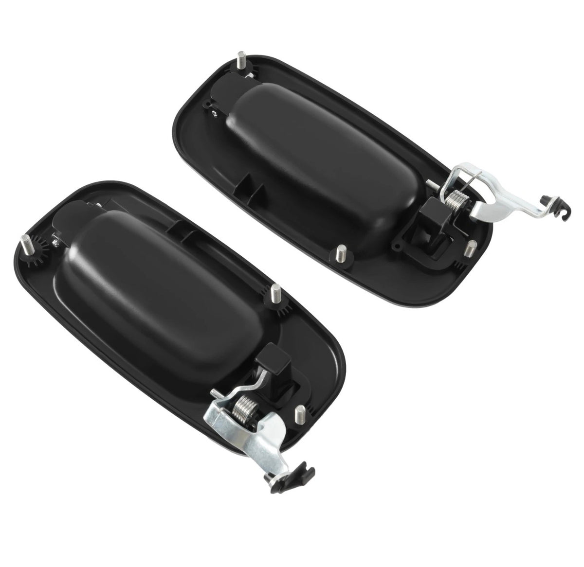 NEW Rear Outside Door Handles Set Gloss Black For Silverado Tahoe Sierra 99-06