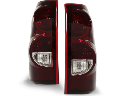 tinted Tail Lights For 03-06 Chevy Silverado 1500 2500 3500 HD w/Bulbs Wiring Set LH RH