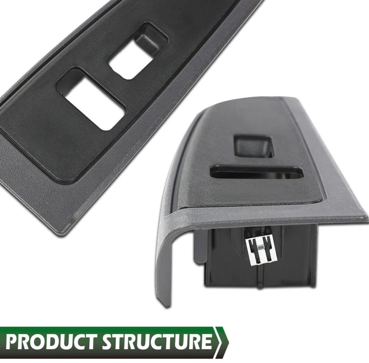 Front Window Switch Bezel Set Gray Fit For 03-07 Chevy Silverado GMC Sierra