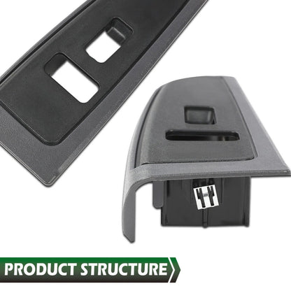 Front Window Switch Bezel Set Gray Fit For 03-07 Chevy Silverado GMC Sierra