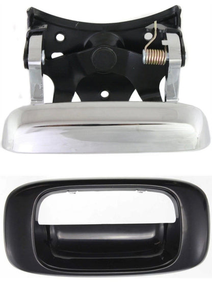 NEW Rear Tailgate Handle Chrome w/ Bezel 99-06 Chevrolet Silverado Sierra Truck