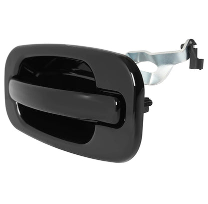 NEW Rear Outside Door Handles Set Gloss Black For Silverado Tahoe Sierra 99-06