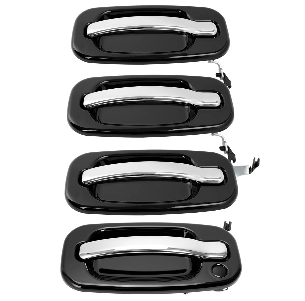 Outside Door Handles W/O Keyhole For Silverado Tahoe Sierra 99-06 4Pcs Painted