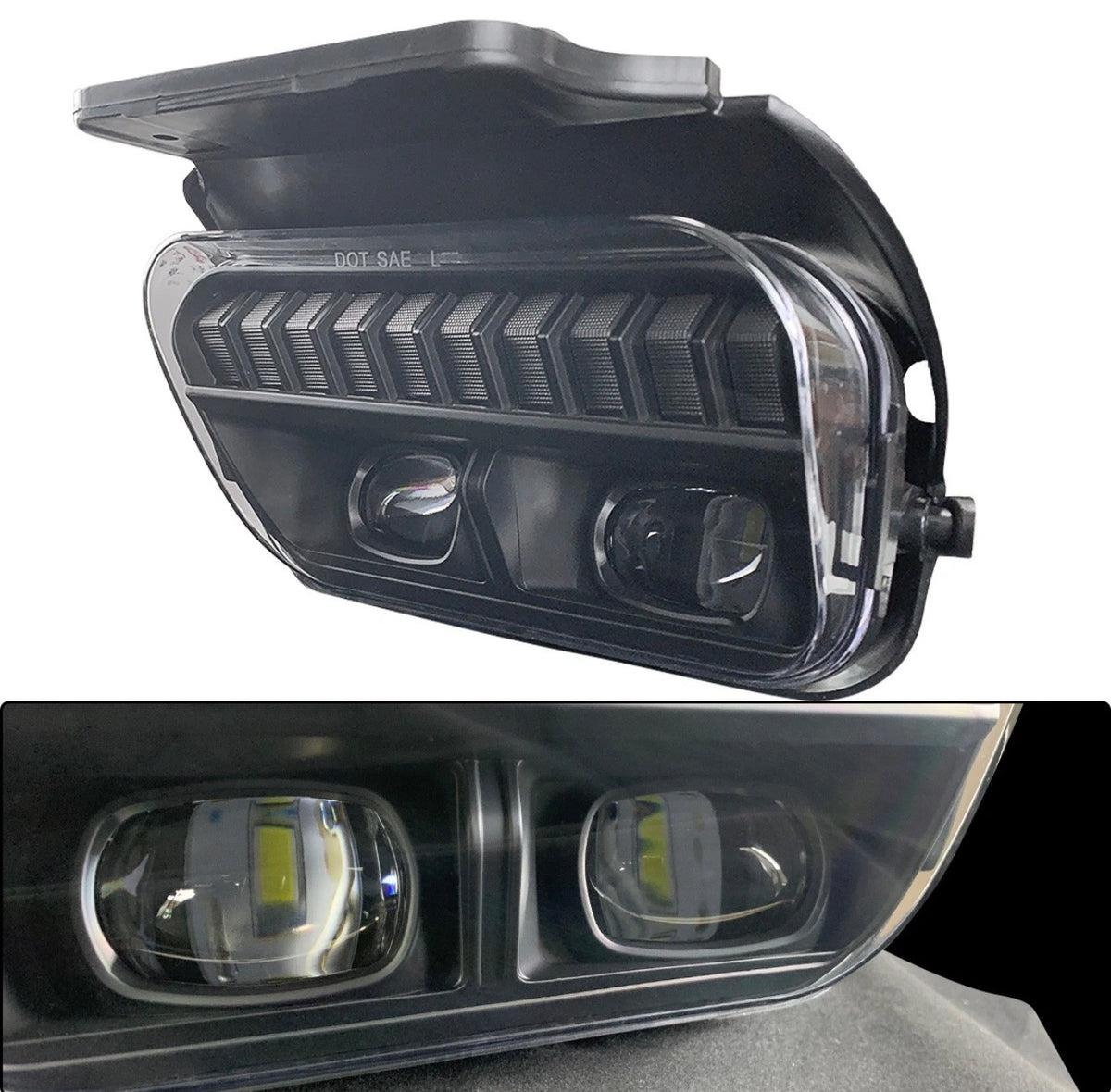 LED For 2003-2007 Chevy Silverado Avalanche Fog Lights Front Bumper Driving Lamp