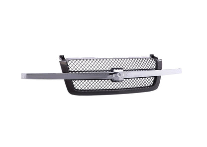 Grille w/Chrome Molding Center Bar For 03-07 Silverado 1500 2500 3500 Avalanche