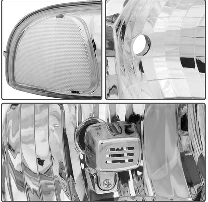 For 2005 2006-2007 GMC Sierra 1500 2500 3500 Yukon Chrome Headlight+Bumper Light