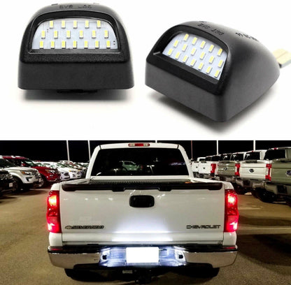 LED License Plate Light Assembly For Chevy Silverado GMC Sierra 1500/2500/3500