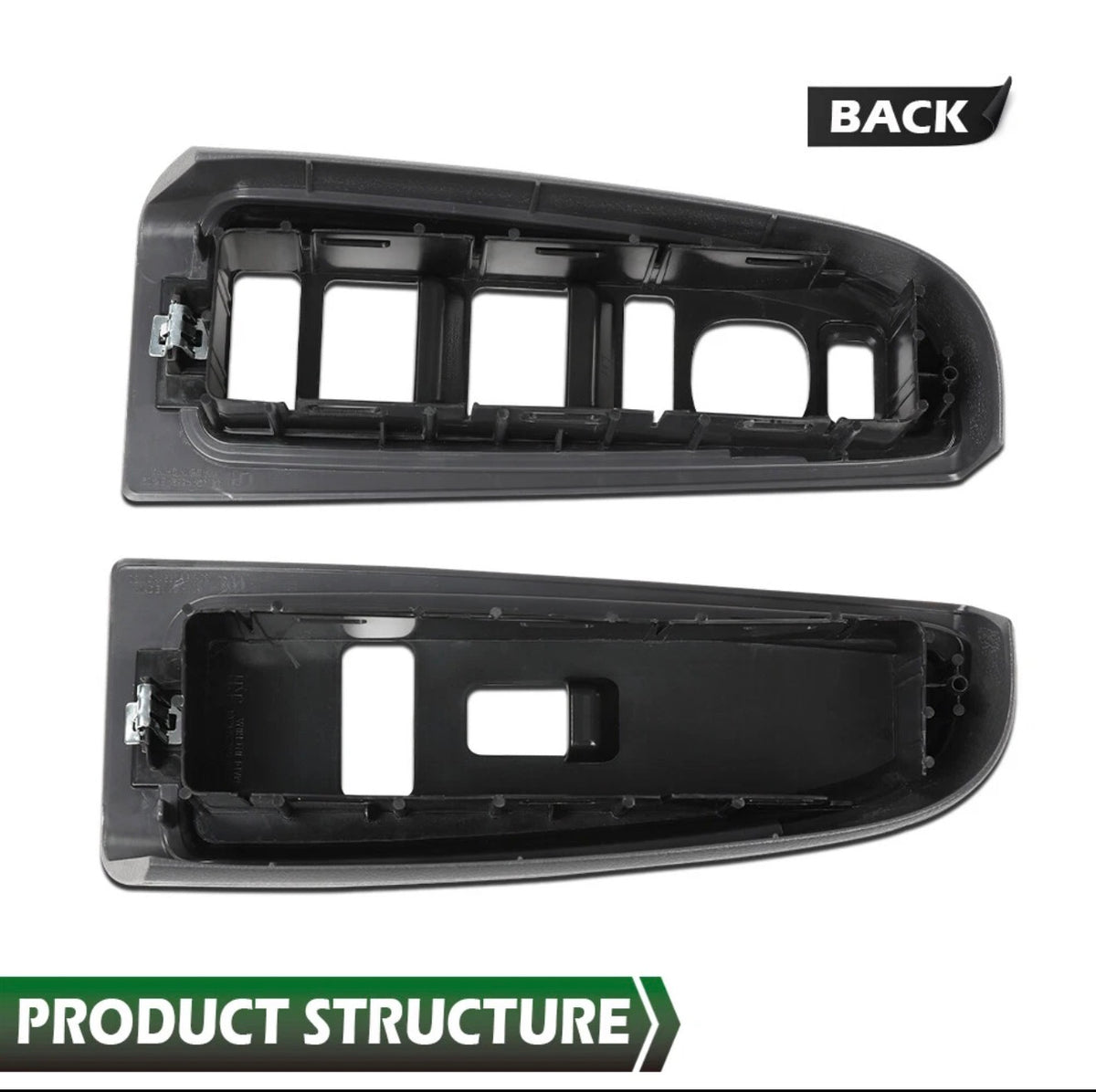 Front Window Switch Bezel Set Gray Fit For 03-07 Chevy Silverado GMC Sierra