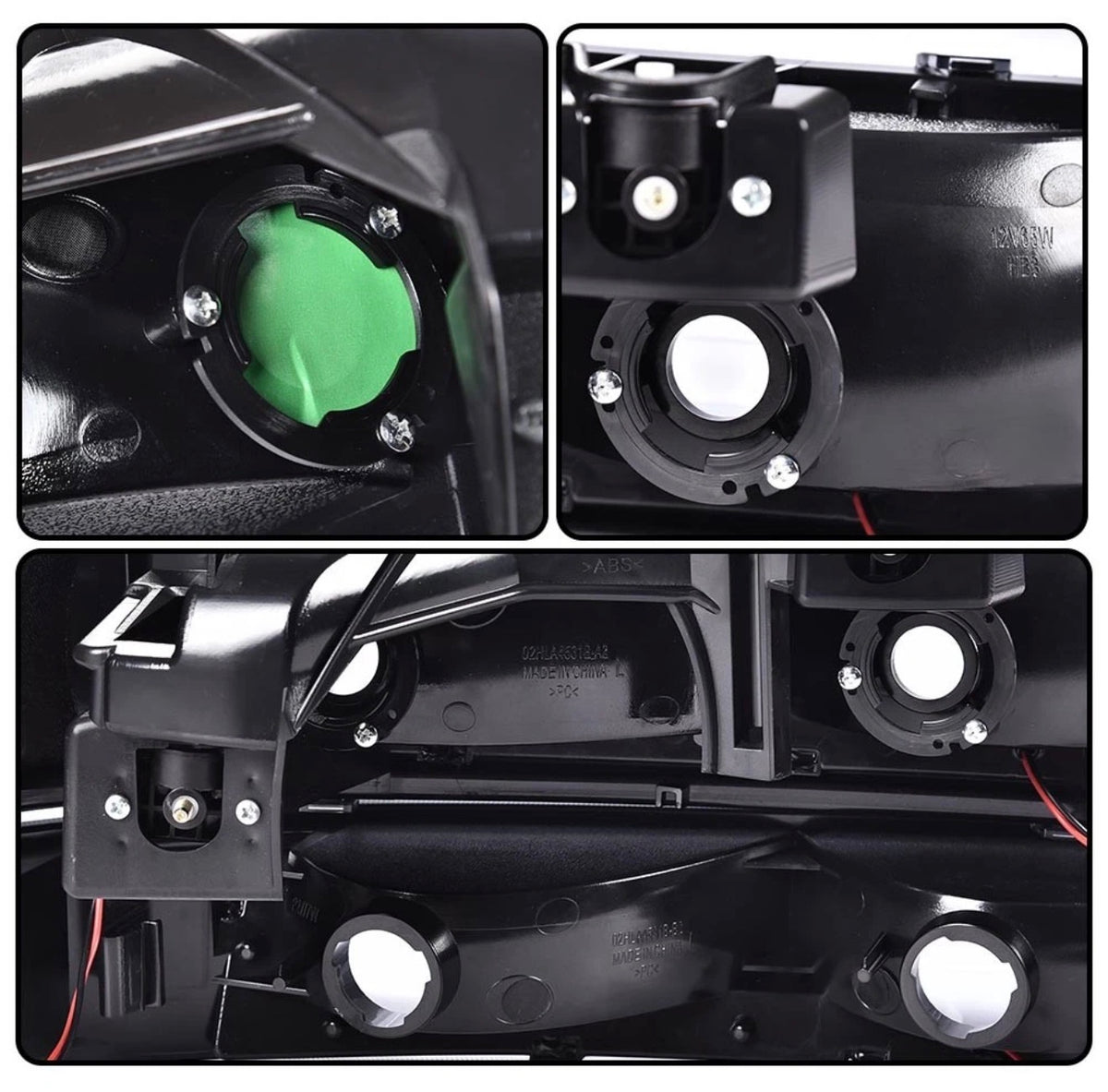 Chrome LED DRL Headlights Bumper Lamps For 1999-02 Chevy Silverado 2000-06 Tahoe amber