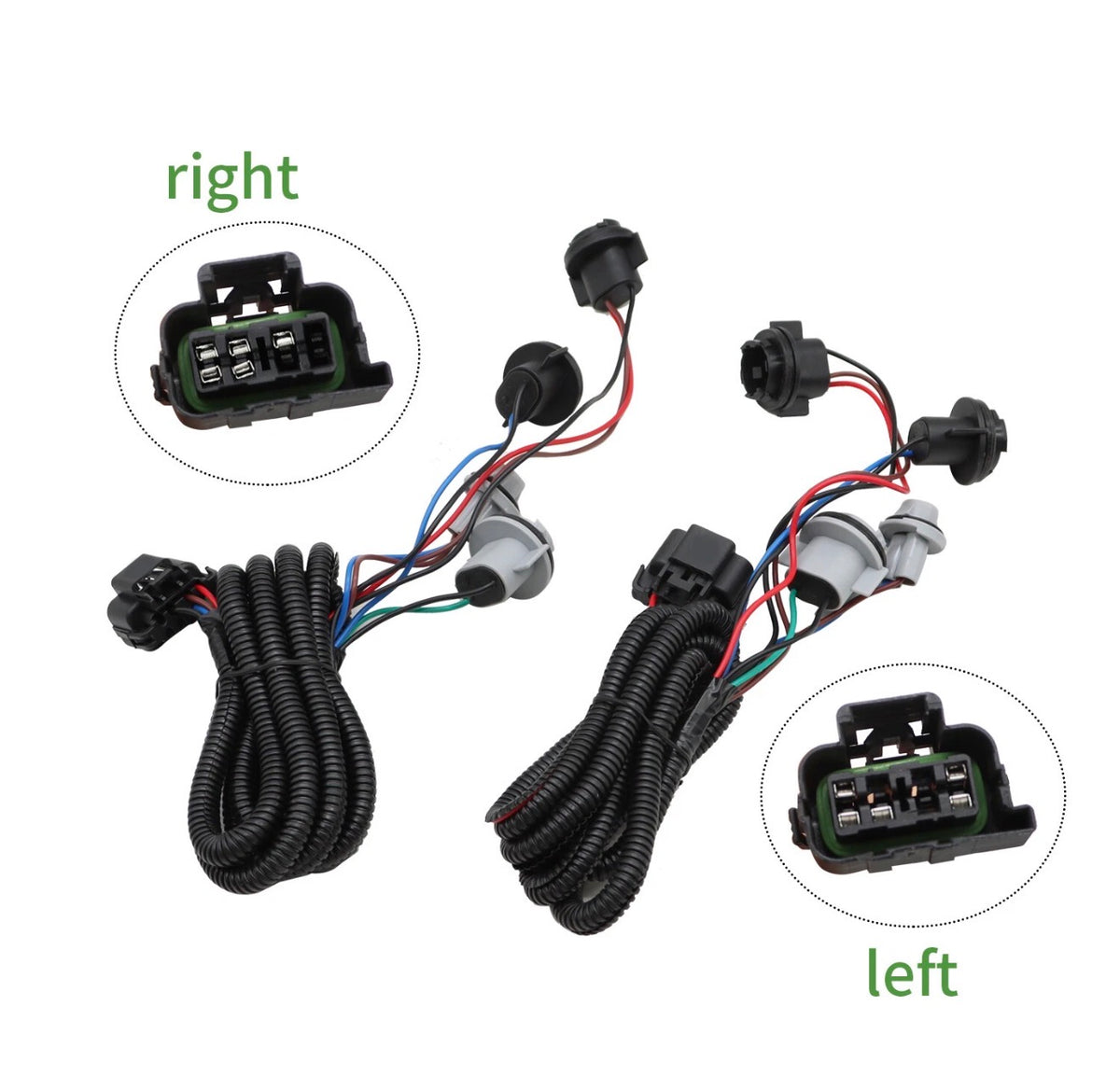 2PCS LH RH Tail Harness Light For 2003-2006 Chevy Silverado 1500 2500 3500 HD
