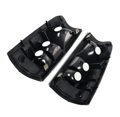 Clear Rear Tail Light Set W/Bulb LH RH For 1999-2007 Chevy Silverado GMC Sierra (Clarify silverado fitment 4 holes and 3 holes