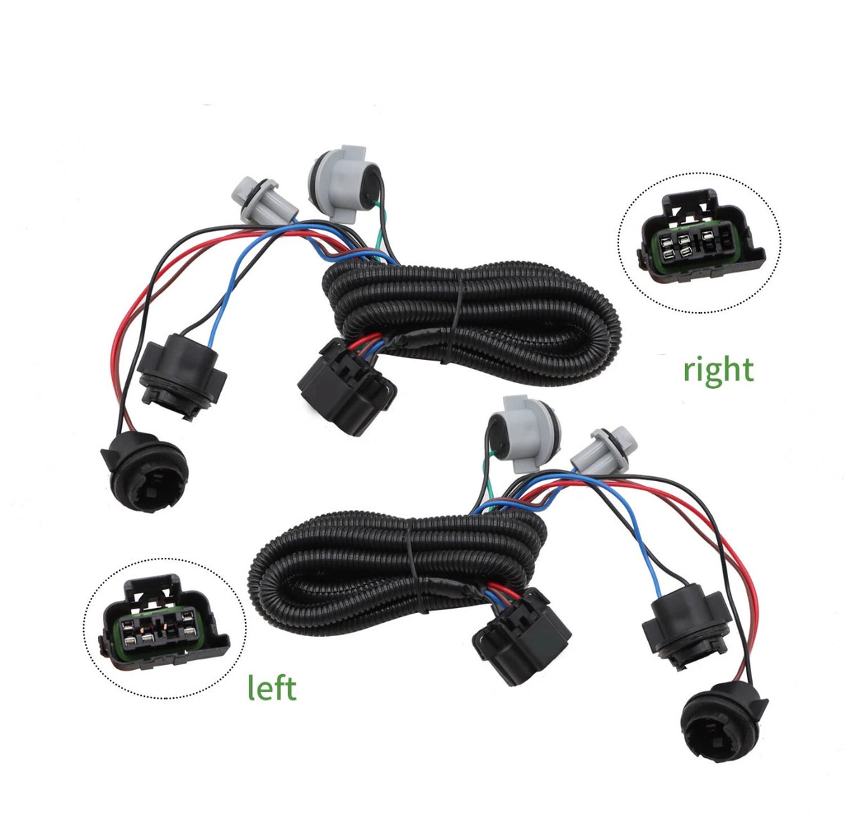 2PCS LH RH Tail Harness Light For 2003-2006 Chevy Silverado 1500 2500 3500 HD