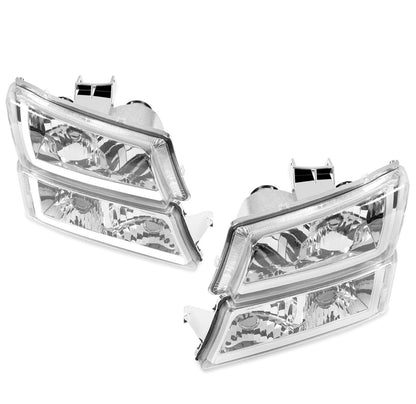 For 03-06 07 Chevy Silverado Avalanche 1500-3500 LED DRL Headlight Bumper Lamps