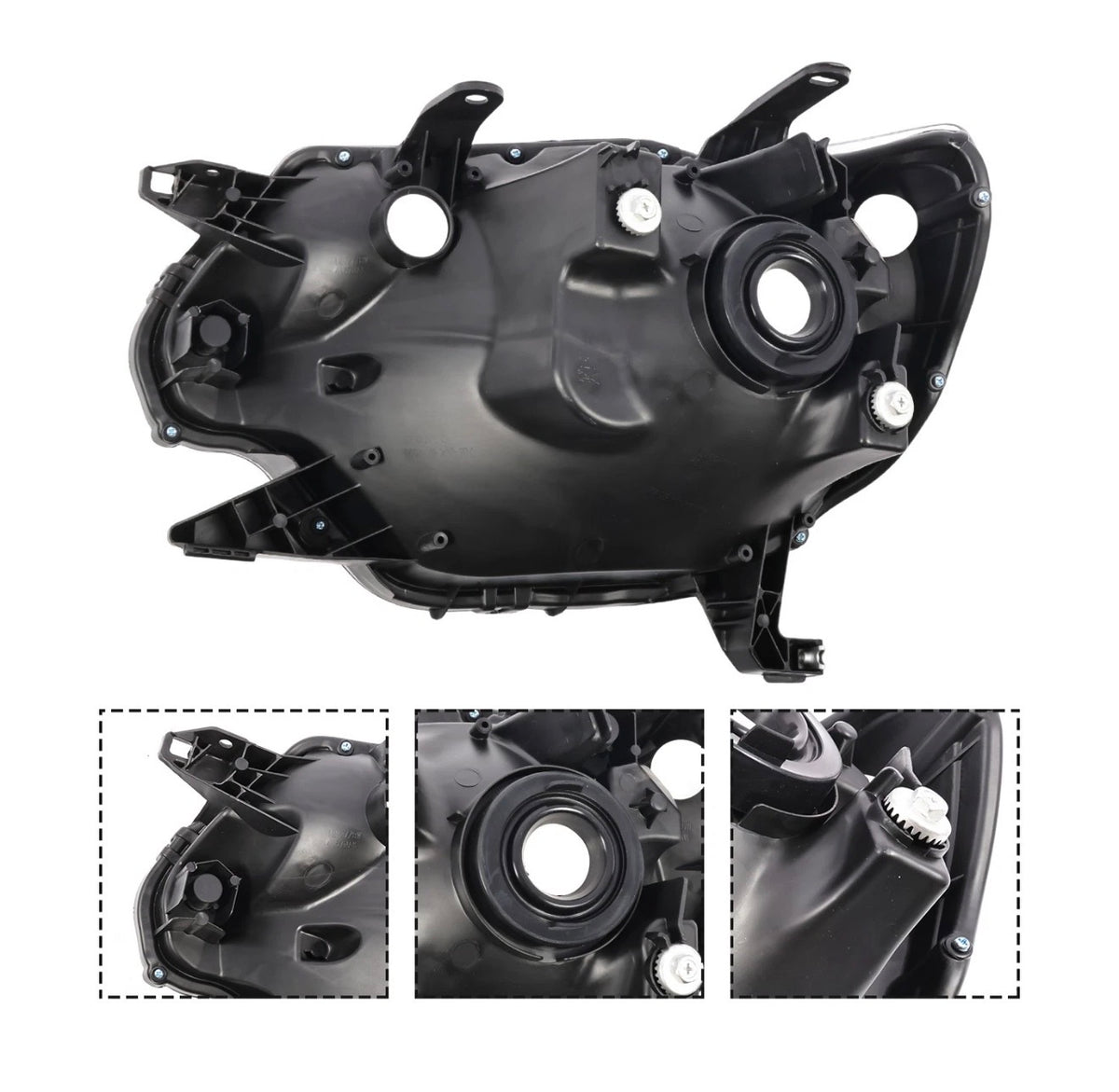 Headlights Assembly For 2012-2015 Toyota Tacoma Black Clear Corner Lamp Pair