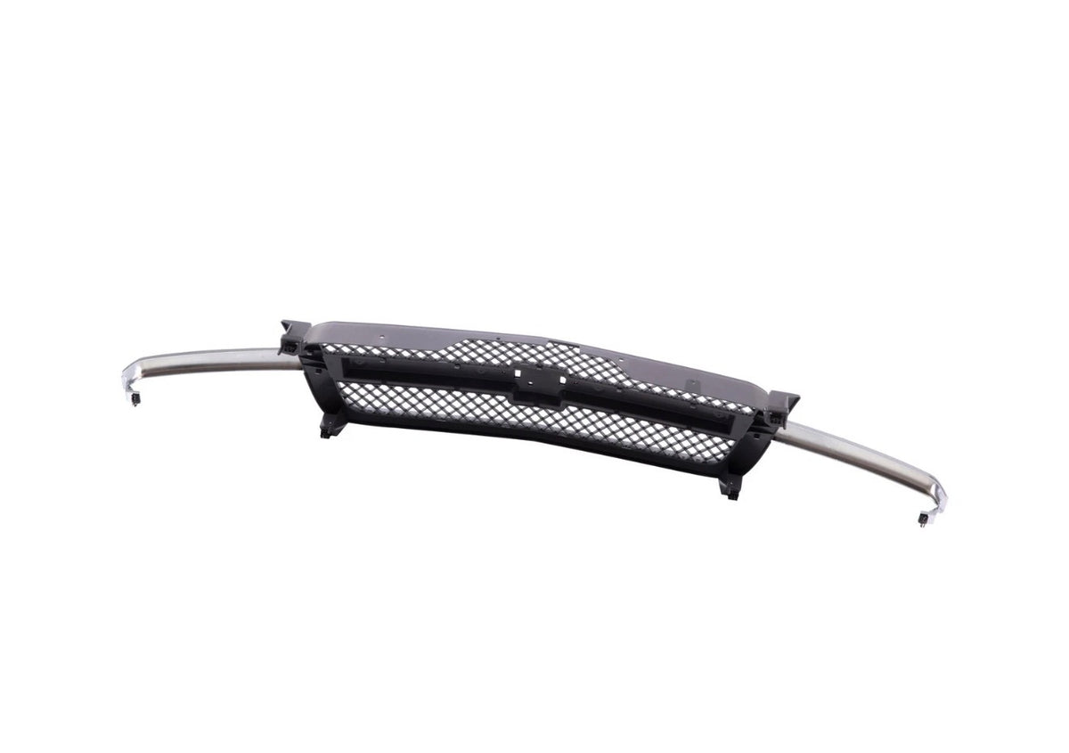 Grille w/Chrome Molding Center Bar For 03-07 Silverado 1500 2500 3500 Avalanche