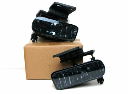 Smoked for 99-02 Chevy Silverado 00-06 Suburban Tahoe Smoke Fog Lights + Bulbs