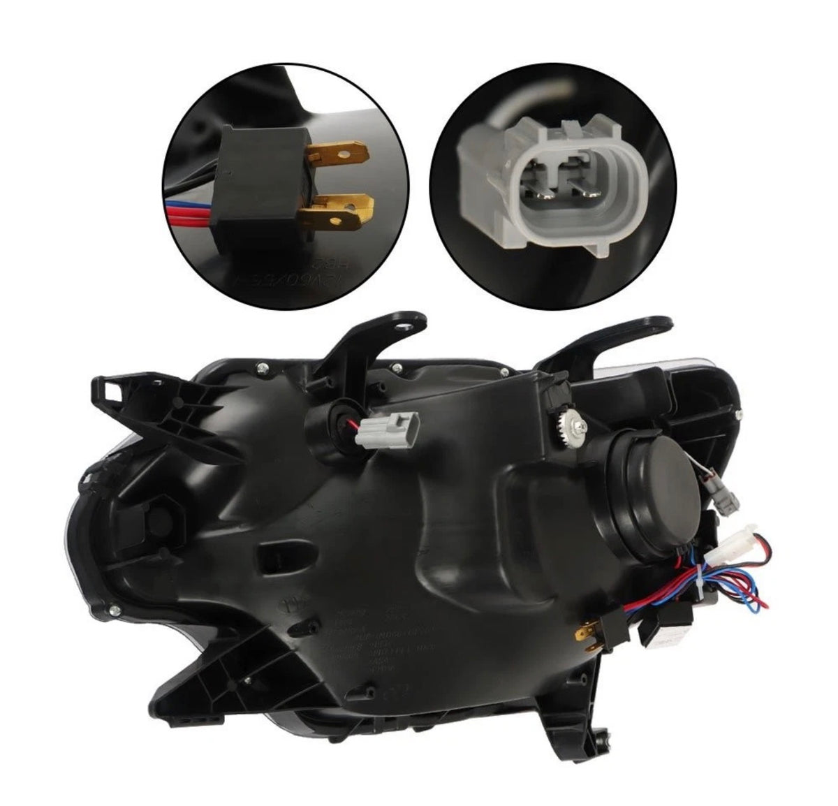 Black LED Headlights Headlamps Fit For Toyota Tacoma 2012-2015 Left+Right Pair