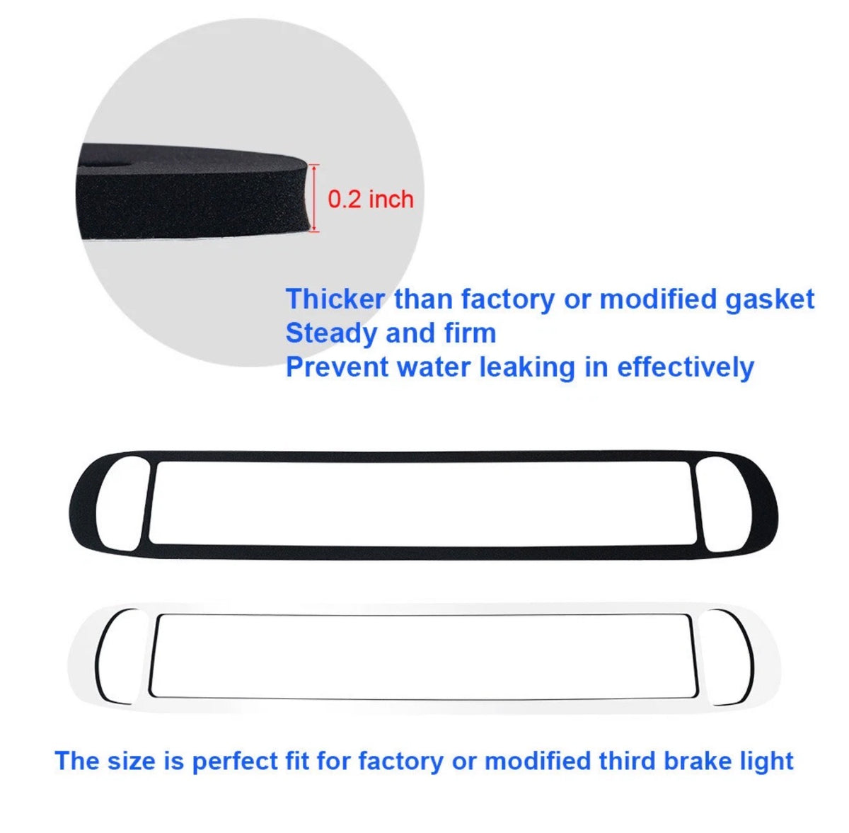 3rd Third Brake Light Gasket Seal For 2007-2013 Chevy Silverado GMC Sierra