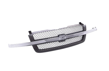 Grille w/Chrome Molding Center Bar For 03-07 Silverado 1500 2500 3500 Avalanche