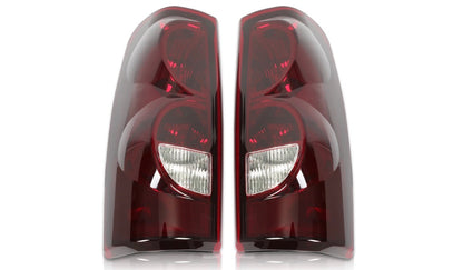 tinted Tail Lights For 03-06 Chevy Silverado 1500 2500 3500 HD w/Bulbs Wiring Set LH RH