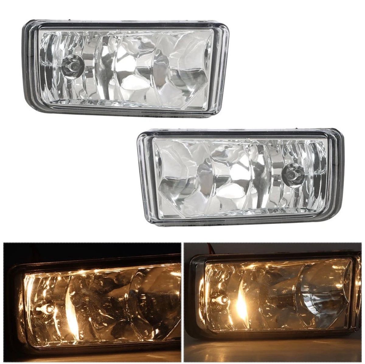 Front Fog Lights Lamps w/Bulbs For 2007-2015 Chevy Silverado 1500 2500 3500 HD