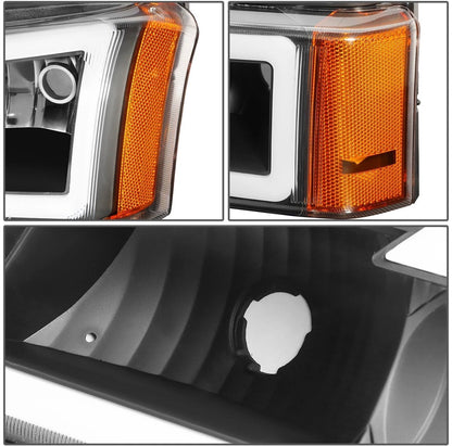 For 2003-2007 Chevy Silverado Avalanche LED DRL Headlight Bumper Signal Lamp