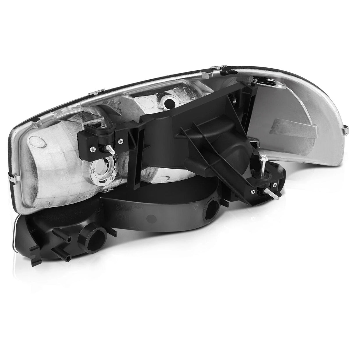 Headlights Assembly+Bumper Light Pair For 2003-2006 GMC Sierra 1500 Clear Lamps
