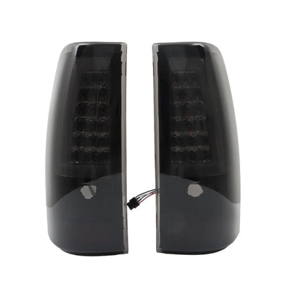 Black LED Tail Lights For Chevy Silverado GMC Sierra 1500 2500HD 3500 2003-2006