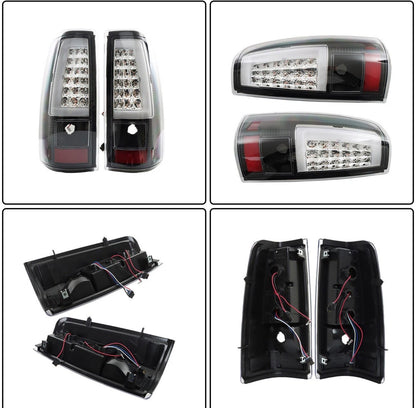 For Chevy Silverado 1500 2500 2003-2006 Driver+Passenger LED Tail Light Lamps