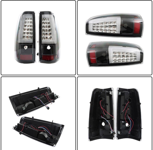 For Chevy Silverado 1500 2500 2003-2006 Driver+Passenger LED Tail Light Lamps