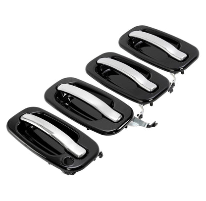 Outside Door Handles W/O Keyhole For Silverado Tahoe Sierra 99-06 4Pcs Painted