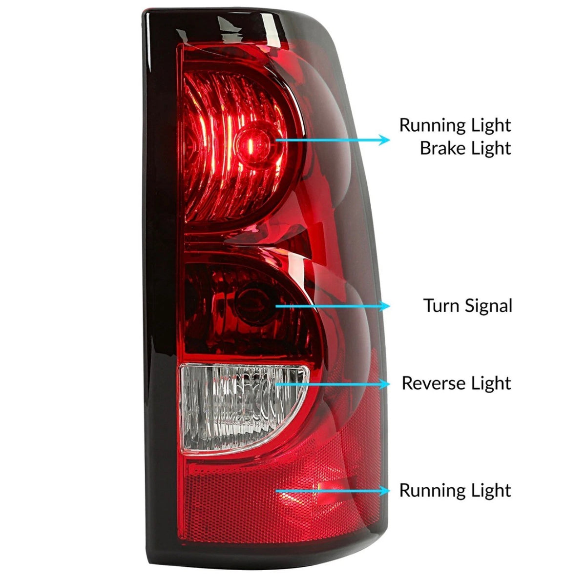 For Chevy Silverado 1500 2500 2003-2006 Tail Light  Passenger Right Side