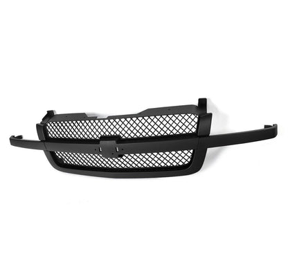 Matte Black SS Front Grille Assembly Fit For 2003-2007 Chevrolet Silverado 1500